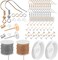 1500 Pcs Earring Hooks Making Kit (Gold, Silver) 4.72 x 3.15 x 1.18 inches
